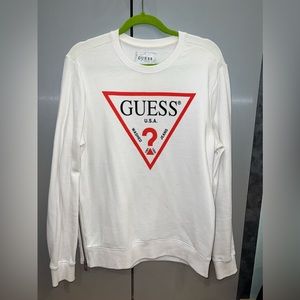 Men’s guess sweatshirt with zipper on the side